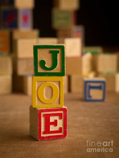 Joe Alphabet Blocks Photograph By Edward Fielding