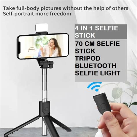 Wireless Selfie Stick R1S With Bluetooth Shutter Tripod And Selfie