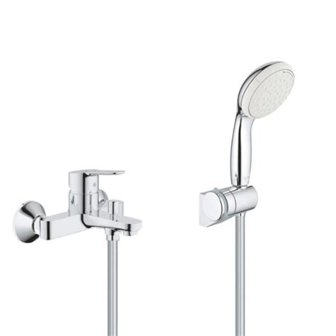 Grohe Conjunto Mezclador Monomando Ba O Ducha Bauedge Teleducha