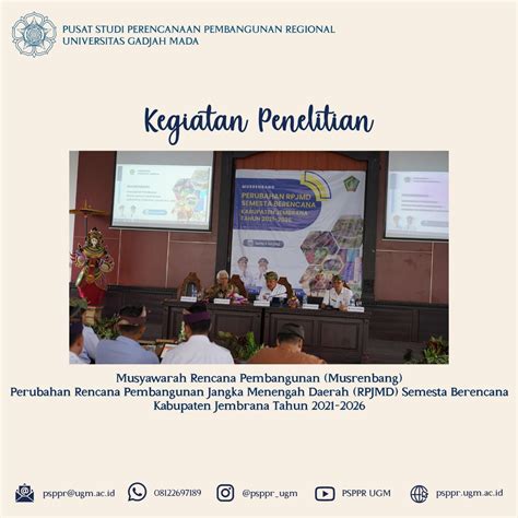 Kegiatan Penelitian Pendampingan Musyawarah Rencana Pembangunan