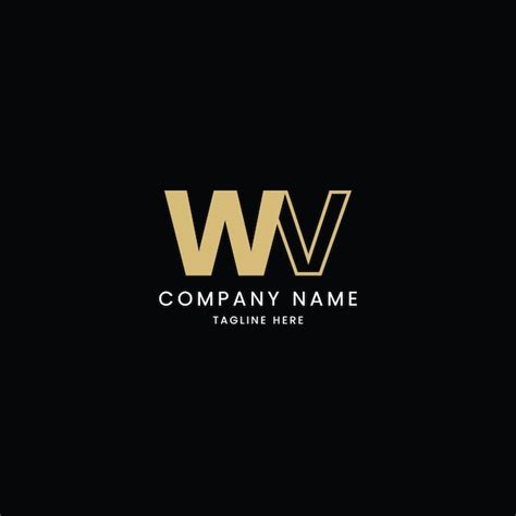 Premium Vector Alphabet Letters Icon Logo Wv Monogram