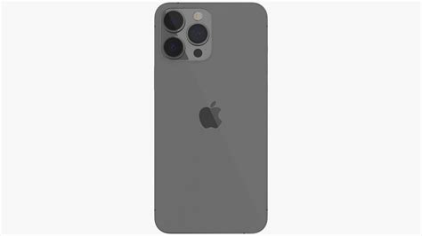 Iphone Pro Max Graphite D Model Ds Blend C D Fbx Max