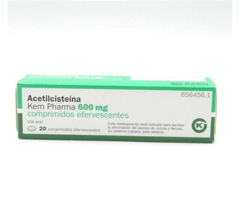 Comprar Acetilcisteina Kern Pharma Efg 600 Mg 20 Comprim