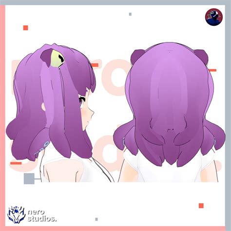 5 Vroid Hairstyles Megapack 3 5 Vroid Files Vtuber Hairstyles