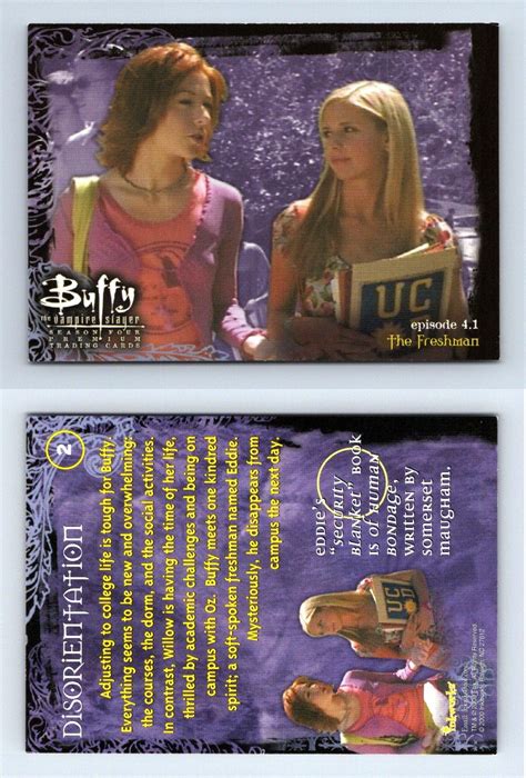 Disorientation 2 Buffy The Vampire Slayer Season 4 Inkworks Trading Card