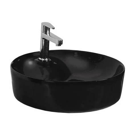 Kemjo Wt Sera Black Glossy Ceramic Wash Basin At Rs In Rajkot