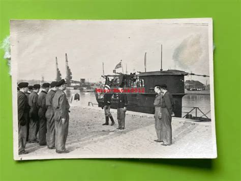 Foto U Flottille Musterung Vor U Boot Im Hafen Swinem Nde Polen N