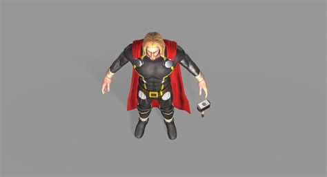 Thor 3d Model 8 Max Fbx Free3d