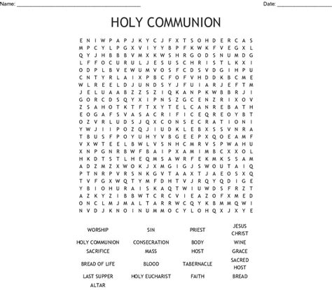 First Communion Worksheets First Communion Activity Packet B