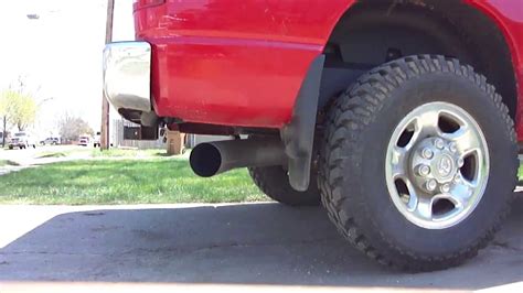 2006 5 9 Cummins 5 Straight Turbo Back Exhaust Youtube