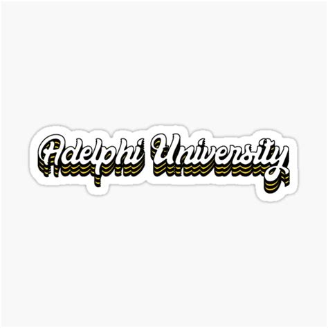 Adelphi University Sticker For Sale By Leilasayan Redbubble