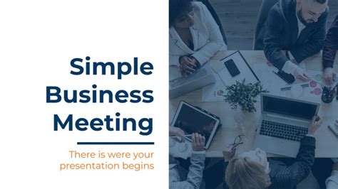 Simple Business Meeting Google Slides & PowerPoint template