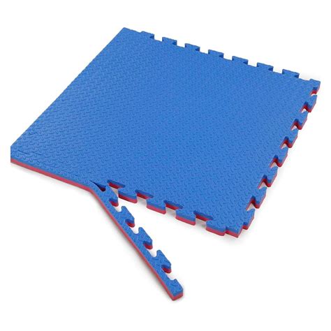 Tatami Reversible Rojo Y Azul De 100 X 100 X 3 0 Cm Fitness Shop