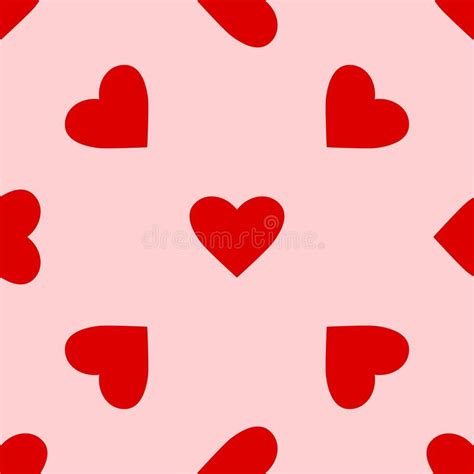 Heart Pattern Love Seamless Background Great For Valentines Day