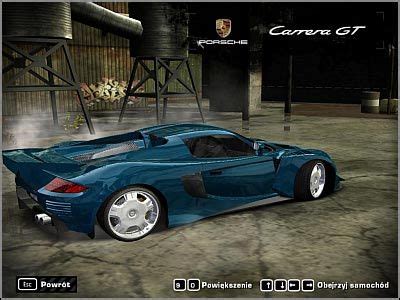 Porsche Carrera Gt Samochody Need For Speed Most Wanted