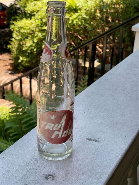 Vintage Tru Ade Soda Bottle Etsy