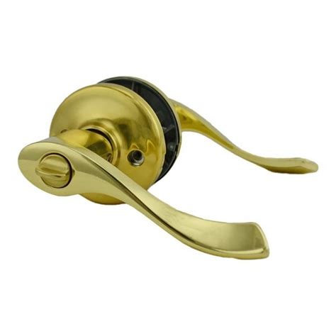 Kwikset Balboa Lever Entry Door Lock With New Chassis And 6al Latch And Rcs Strike Bright Brass