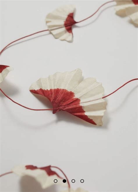 DIY Red and White Paper Garland