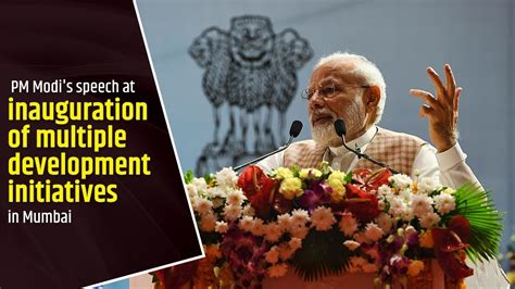 Pm Modi S Speech At Inauguration Of Multiple Development Initiatives In