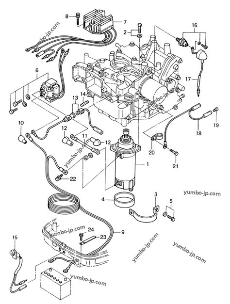 Diagram For Electric Parts For Tohatsu Mfs18b2 18 Hp Outboard Motor