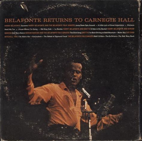 Harry Belafonte Belafonte Returns To Carnegie Hall EX US 2 LP Vinyl