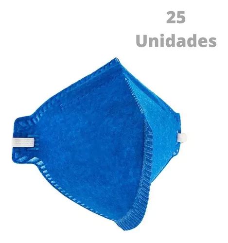 Kit 25 Peças Máscara Respiratória S Válvula Pff2 Delta Plus