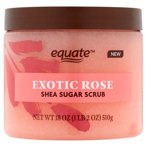 Equate Shea Sugar Scrub Exotic Rose 18 Oz