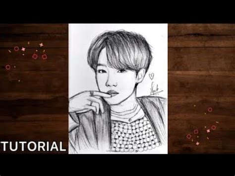 How To Draw Bts Jhope Step By Step Tutorial Artholic Youtube