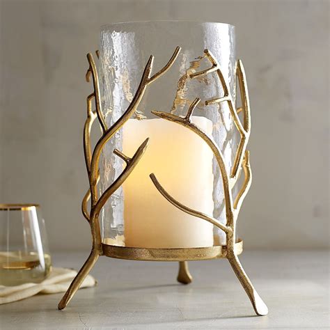 Gold Branch Hurricane Candle Holder Candle Holders Hurricane Candle