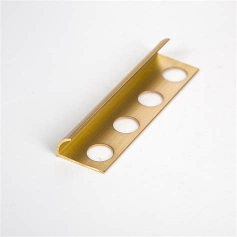 Polished Brass Tile Edging Angle Trim For Tiles Echotiletrim