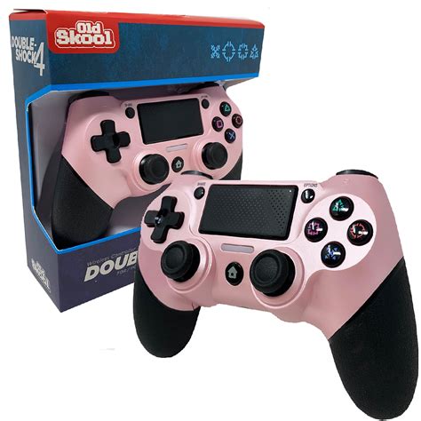 Double Shock 4 Wireless Controller For Ps4 Pink Old Skool