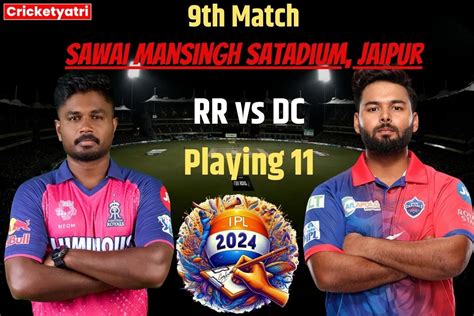 Rr Vs Dc Playing 11 जयपुर में राजस्थान के खिलाफ अपनी पहली जीत तलाशने