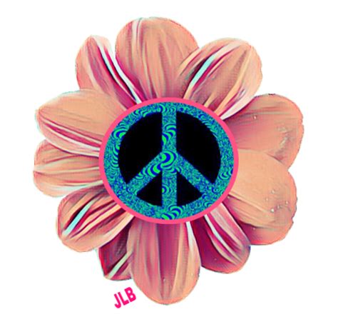 JLB Peace Signs Hippie Art Favorite Words Beauty Box Thrill Good