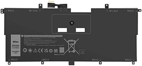 ASUNCELL 7 6V 46WH NNF1C Batterie Pour Ordinateur Portable Dell XPS 13