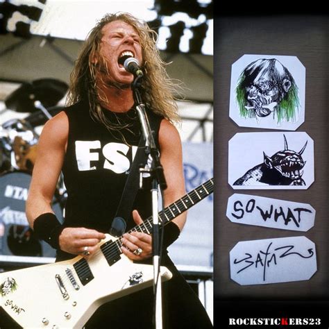 James Hetfield Guitar Stickers So What Gibson Explorer Decal Etsy