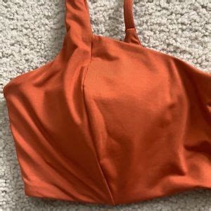 Athleta Swim Athleta Entwined Bikini Top Palomino Rust Orange