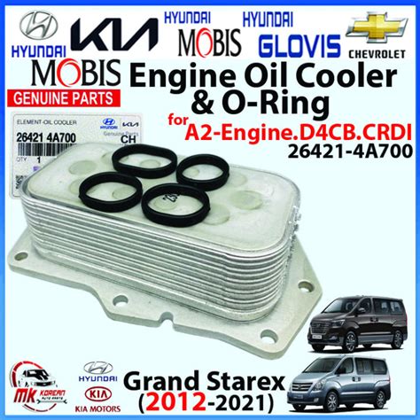 GENUINE Engine Oil Cooler O Ring 4 Pcs For Grand Starex 2012 2021