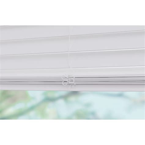 Levolor Basics 2 In Slat Width 35 In X 48 In Cordless White Faux Wood Room Darkening Horizontal