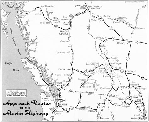 Strip maps of the Alaska Highway, Dawson Creek to Fairbanks, 1969