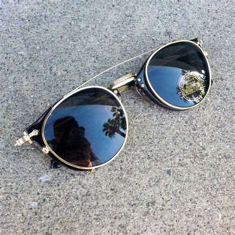 Genuine Madison Vintage Deadstock Steampunk Clip On Sunglasses Clip