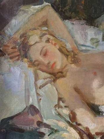 Barbara Reclining Par Wilfred Gabriel De Glehn Sur Artnet