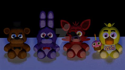 Fnaf 1 Plushies by TheBoofster on DeviantArt