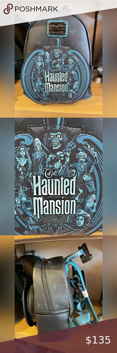 Disney The Haunted Mansion Loungefly Backpack Faux Leather Backpack