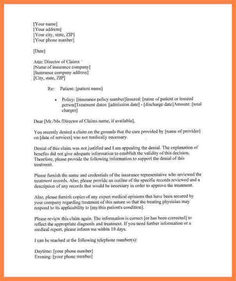 Insurance Claim Denial Letter Collection Letter Template Collection