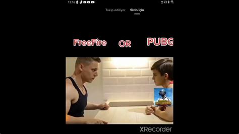 Pubg Vs Fire Fire Bilek Güreşi Tiktok Youtube