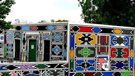 Ndebele house painting