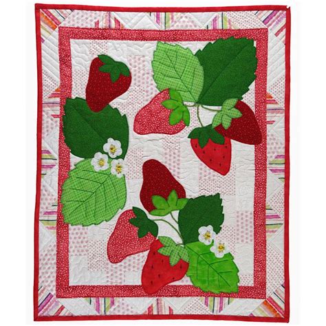 7 Sweet Strawberries Quilt Pattern By Christy Andrews One Noisy Streercar Llc My Favorite