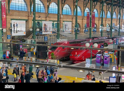 Gare Du Nord Train Station Paris Stock Photo Alamy