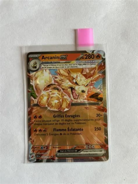 CARTE POKÉMON ARCANIN EX 032 198 Ecarlate et Violet FR NM Sortie De