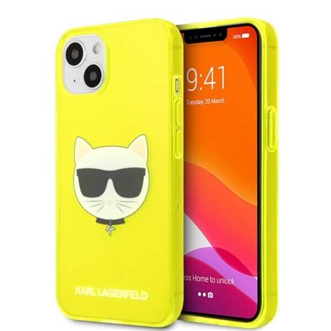 Karl Lagerfeld iPhone 13 Deksel Fluo Gul Elkjøp